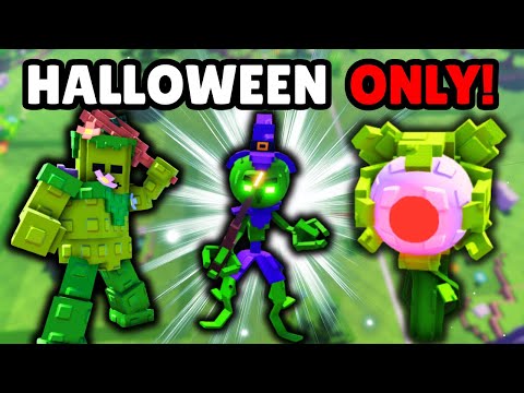 Видео: Сможет ли наша команда Хэллоуина доминировать в режиме PVP в игре Garden Tower Defense?