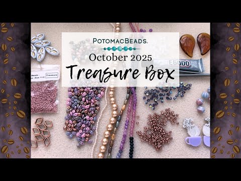 Видео: Лавандовый латте — октябрь 2025 года, шкатулка с сокровищами от Potomac Beads | Открытие шкатулки...