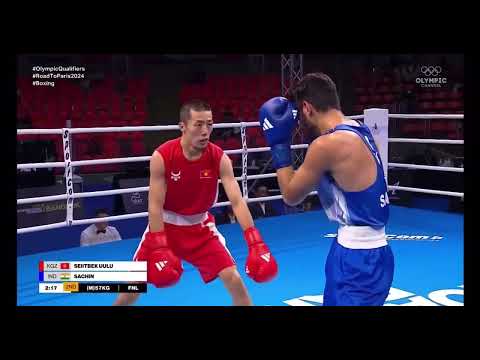 Видео: Боксёр Мунарбек Сейитбек уулу завоевал путевку на Олимпийские игры в Париже #спортмания #ои2024