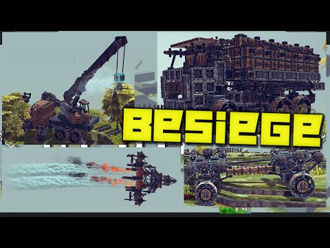 Видео: Besiege. КАМАЗ l ЗИЛ-КРАН l САМОЛЁТ l ПОДВЕСКА l Шагаход l V0.23