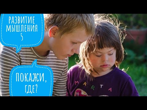 Видео: Развитие мышления у детей с синдромом Дауна. Карточки (часть 5) Покажи, где?