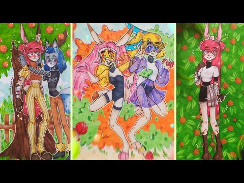 Видео: ОБЗОР СКЕТЧБУКА | ПАСХАЛЬНЫЙ МАРАФОН 💯✨