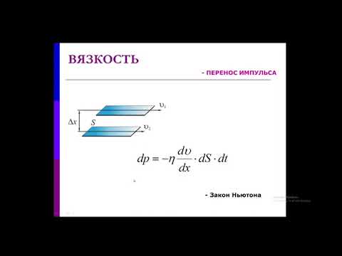 Видео: Явления переноса  Теплопроводность и вязкость