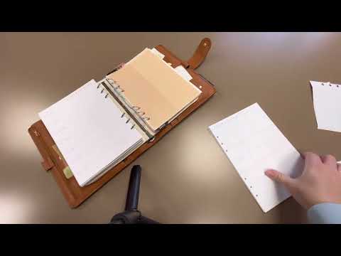 Видео: Новые бланки на 2025 в мой ежедневник на кольцах Van Der Spek