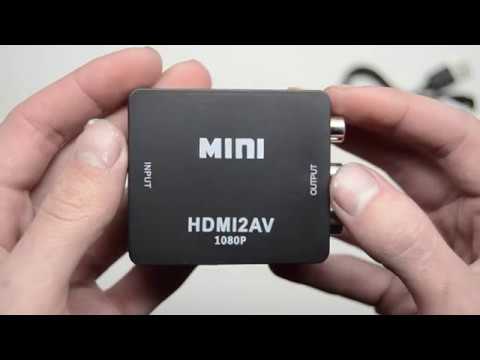 Видео: конвертер HDMI to RCA (Тюльпаны) - HDMI2AV