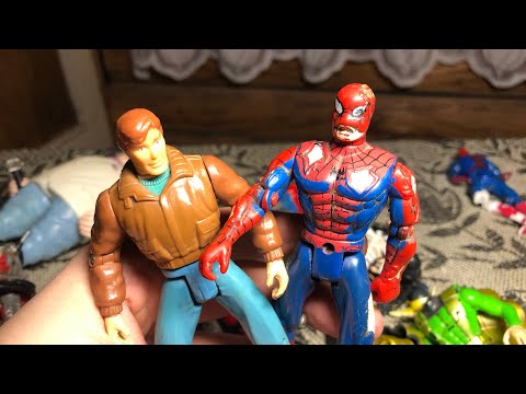 Видео: ФИГУРКИ ЧЕЛОВЕК-ПАУК 1994 от TOY BIZ / КРУЧЕ HASBRO (Игрушки 90х 2 сезон 2 выпуск)