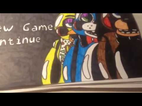 Видео: Опять мои рисунки ФНАФ! ;)