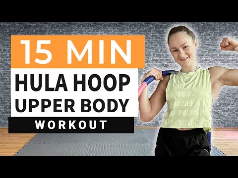 Видео: 15-минутная тренировка верхней части тела с хулахупом и гантелями //под музыку //без разговоров