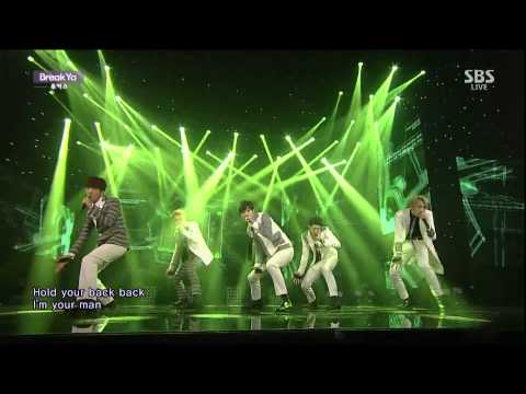 Видео: Лукас (LU: KUS) Break Ya (Breaking Night) @ Популярная песня Inkigayo 150111