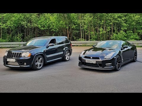 Видео: 1000HP Jeep SRT8 VS 920HP Nissan GT-R. Московская Миля