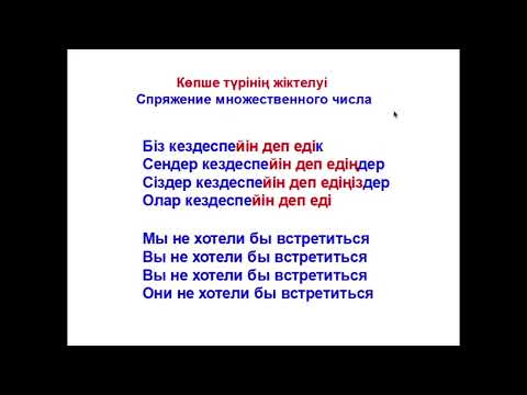 Видео: 74-сабақ Не істемейін деп еді? Что не хотел бы делать?