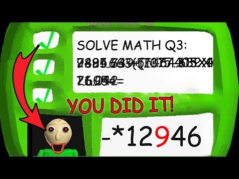 Видео: ОБМАНУЛ БАЛДИ и РЕШИЛ ТРЕТИЙ ПРИМЕР!!! - СЕКРЕТНАЯ КОНЦОВКА BALDI'S BASICS in EDUCATION and LEARNING