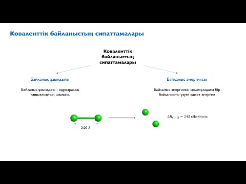 Видео: 6.8. Коваленттік байланыс энергиясы мен байланыс ұзындығы