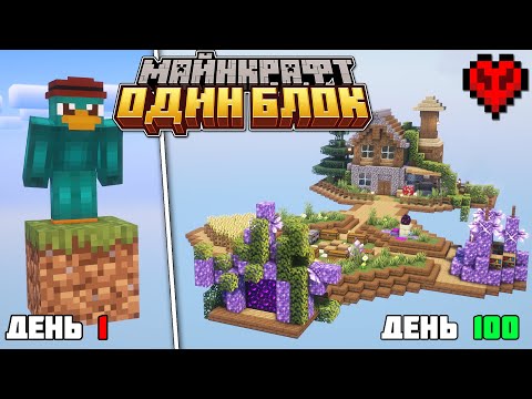 Видео: Я ВЫЖИЛ 100 ДНЕЙ НА ОДНОМ БЛОКЕ В МАЙНКРАФТ ХАРДКОРЕ !