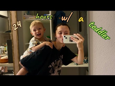 Видео: день по часам молодой мамы | 24 hours with a toddler