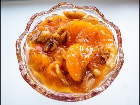 Видео: Мандариновое варенье по Грузински с грецким орехом и корицей