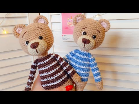 Видео: Мишка крючком/Мастер-класс