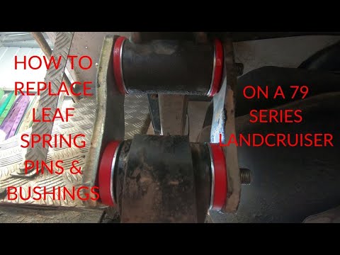 Видео: Как заменить втулки задней рессоры Land Cruiser 79 серии