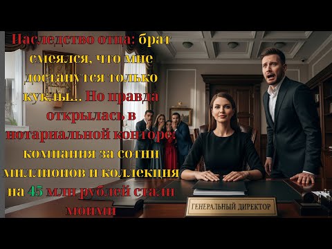 Видео: Наследство отца: брат ждал компанию, но бизнес и куклы на 45 млн достались сестре