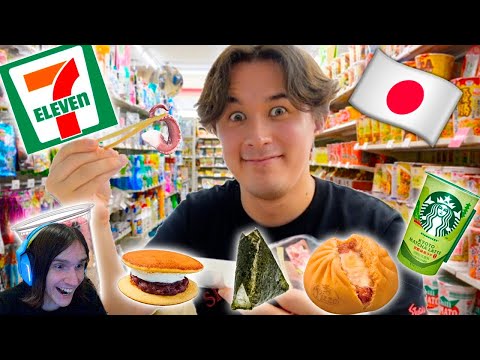 Видео: Ем 24 часа ТОЛЬКО в Японском Круглосуточном Магазине / Реакция на Яна Рейзена