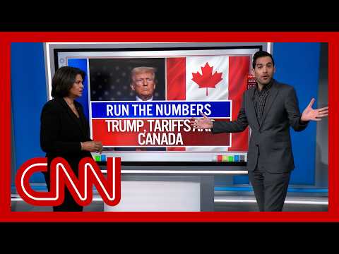 Видео: Трамп, тарифы и Канада: Гарри Энтен из CNN приводит цифры