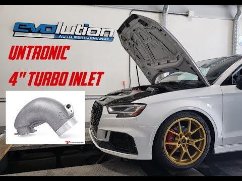 Видео: Динамометрическое тестирование 4-дюймового турбовпускного клапана Unitronic на моем RS3