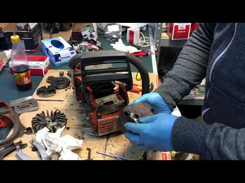 Видео: Коленчатый вал Husqvarna 365 был изменен, полная реконструкция двигателя