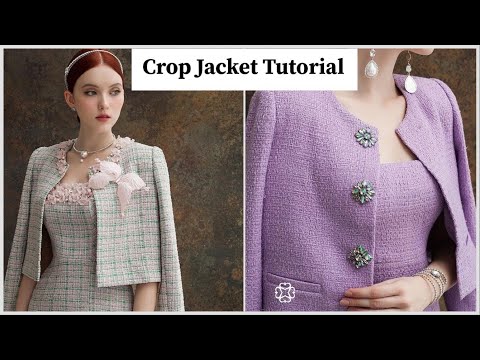 Видео: РУКОВОДСТВО ПО ПОШИВУ УКОРОЧЕННОЙ КУРТКИ | Как раскроить и сшить укороченную куртку