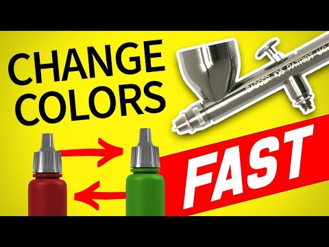 Видео: Измените цвета аэрографа в одно мгновение! | Два простых метода