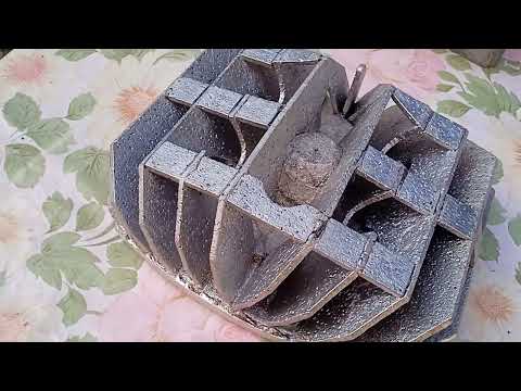 Видео: отливка очередной веерной головки на ИЖ ПС результатом доволен