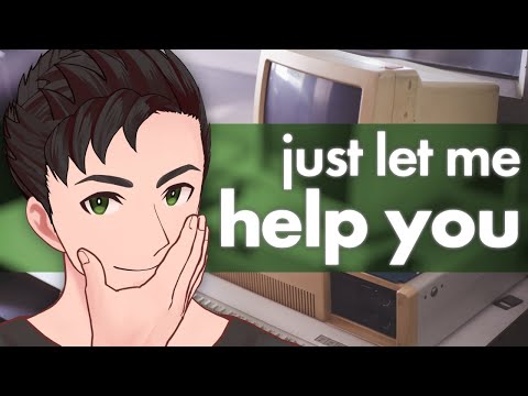 Видео: [M4A] Удивительно умный Химбо держит вас на коленях, пока пишет ваше эссе 🖥 [ASMR] [1980-е]