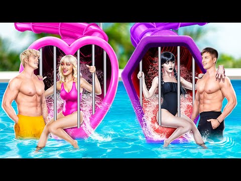 Видео: Парень Уэнсдей vs парень Энид в аквапарке!