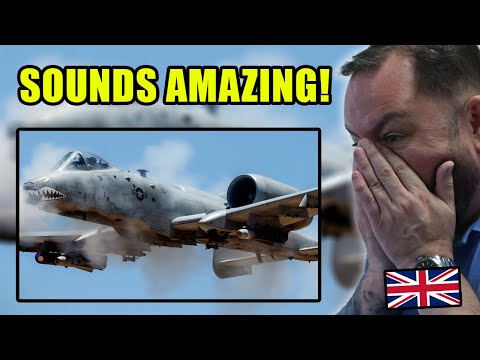 Видео: БРИТАНЦЫ впервые отреагировали на A-10 Warthog!