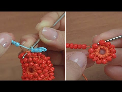 Видео: Красивый и НЕЖНЫЙ ЦВЕТОК крючком с бисером/Разные варианты вязания крючком/Авторская разработка
