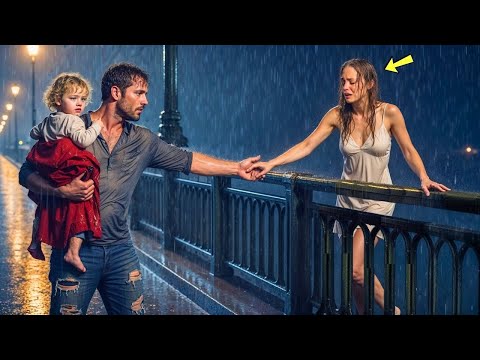 Видео: Не прыгай — сказал измождённый отец-одиночка, вытаскивая девушку с моста — она оказалась