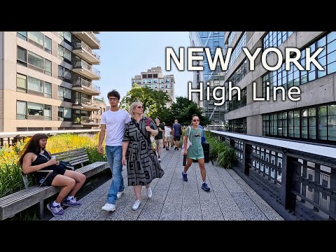Видео: New York - Walking tour High Line  NYC  4К 60fps HDR
