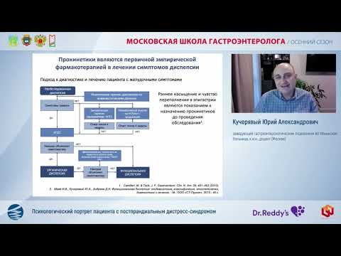 Видео: Кучерявый Ю.А. Психологический портрет пациента с постпрандиальным дистресс-синдромом