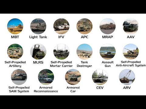 Видео: Объяснение всех типов боевых бронированных машин