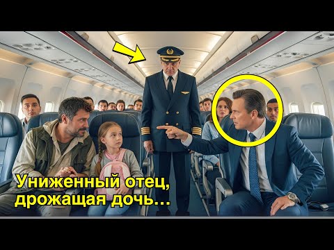Видео: Он оскорбил беззащитного отца и его дочь во время полёта… но реакция капитана потрясла весь самолёт