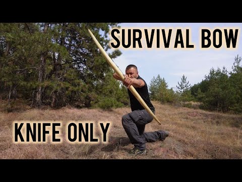 Видео: Survival Bow and Arrow part one | Изработка на сървайвър лък първа част