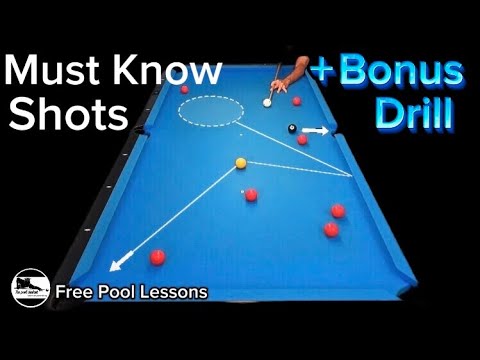 Видео: Удары по бильярду среднего/продвинутого уровня (бесплатные уроки бильярда)