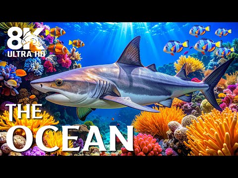 Видео: Спокойный океан 8K – Безмятежные морские существа и успокаивающие звуки океана
