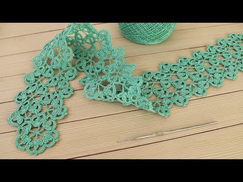 Видео: Ажурное ЛЕНТОЧНОЕ КРУЖЕВО вязание крючком МАСТЕР-КЛАСС Crochet ribbon lace tutorial