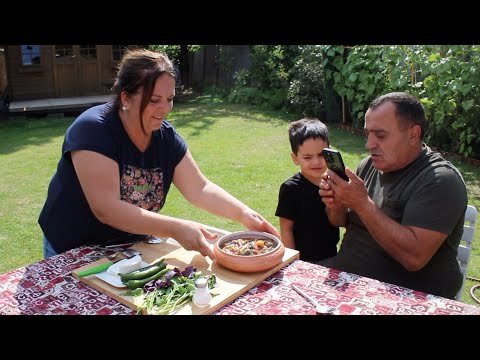 Видео: Овощное блюдо с мясом,приготовленное в казане на костре ,от Жоржа и Анаит.