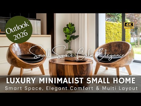 Видео: Роскошный минималистичный небольшой дом 2026 года: продуманное пространство, элегантный комфорт и...