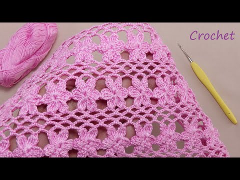 Видео: 🌺Воздушный ЦВЕТОЧНЫЙ УЗОР крючком ПРОСТОЕ ВЯЗАНИЕ для начинающих🌺 Beautiful Flower Pattern Crochet
