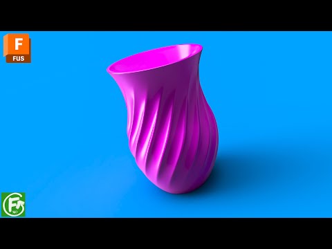 Видео: Autodesk Fusion | Смешанные спирали (Поверхность)