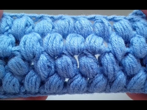 Видео: Таким узором из пышных столбиков можно связать  шапку ИЛИ  пальто. Вязание крючком. ПЫШНЫЙ СТОЛБИК
