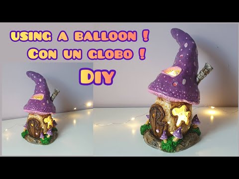 Видео: 💕СМОТРИТЕ, КАК СДЕЛАТЬ МИНИАТЮРНЫЙ ГРИБНЫЙ ДОМИК ФЕИ💕из ВОЗДУШНОГО ШАРИКА!!😱