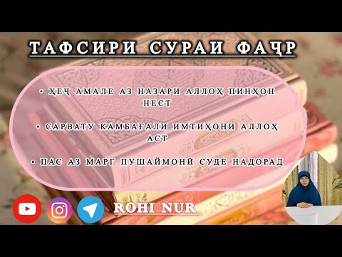 Видео: Ҳеҷ амале аз назари Аллоҳ пинҳон нест. Сарвату камбағали имтиҳони Аллоҳ аст. Пушаймонии  бефоида